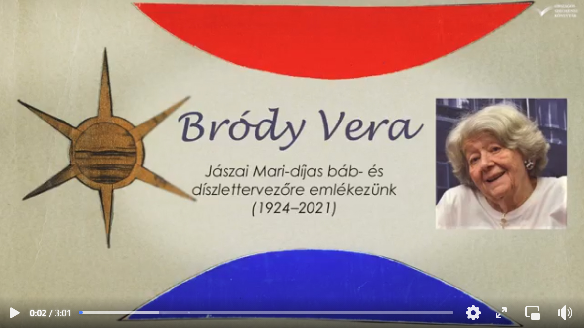 Bródy Vera munkássága. Videó összeállítás